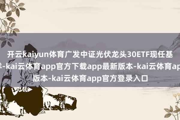 开云kaiyun体育广发中证光伏龙头30ETF现任基金司理为夏浩洋-kai云体育app官方下载app最新版本-kai云体育app官方登录入口