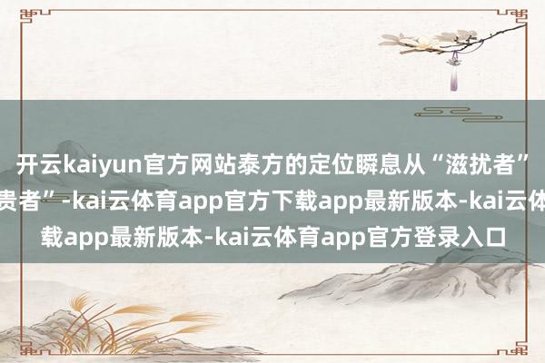 开云kaiyun官方网站泰方的定位瞬息从“滋扰者”跃升为“区域安全珍贵者”-kai云体育app官方下载app最新版本-kai云体育app官方登录入口