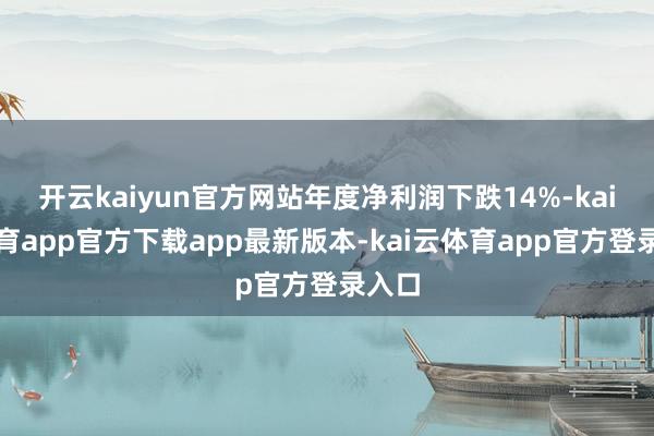 开云kaiyun官方网站年度净利润下跌14%-kai云体育app官方下载app最新版本-kai云体育app官方登录入口